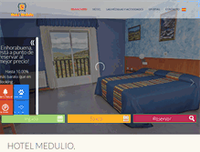 Tablet Screenshot of hotel-medulio.com